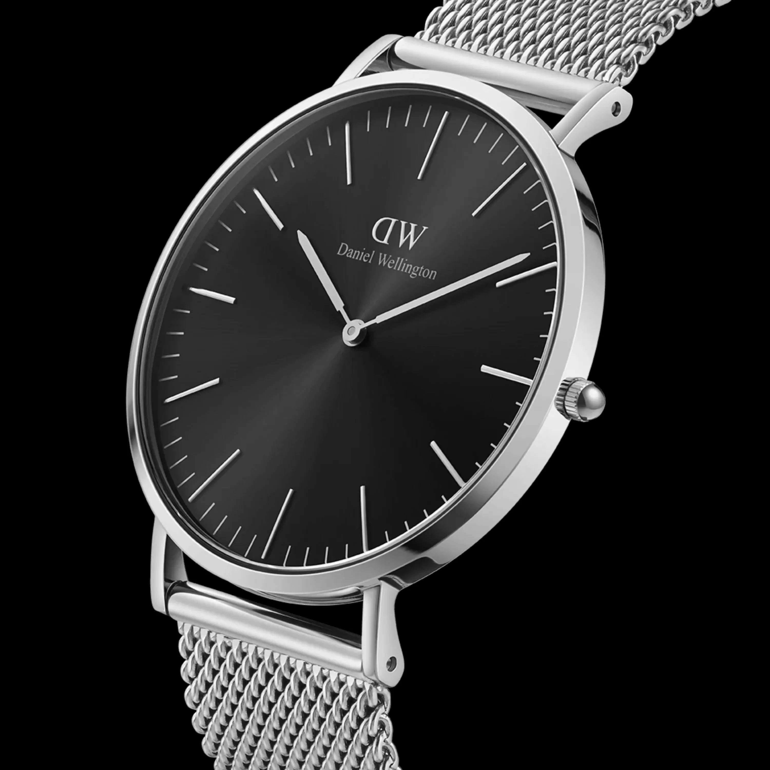 Herren Daniel Wellington Herrenuhren-Classic Mesh Onyx