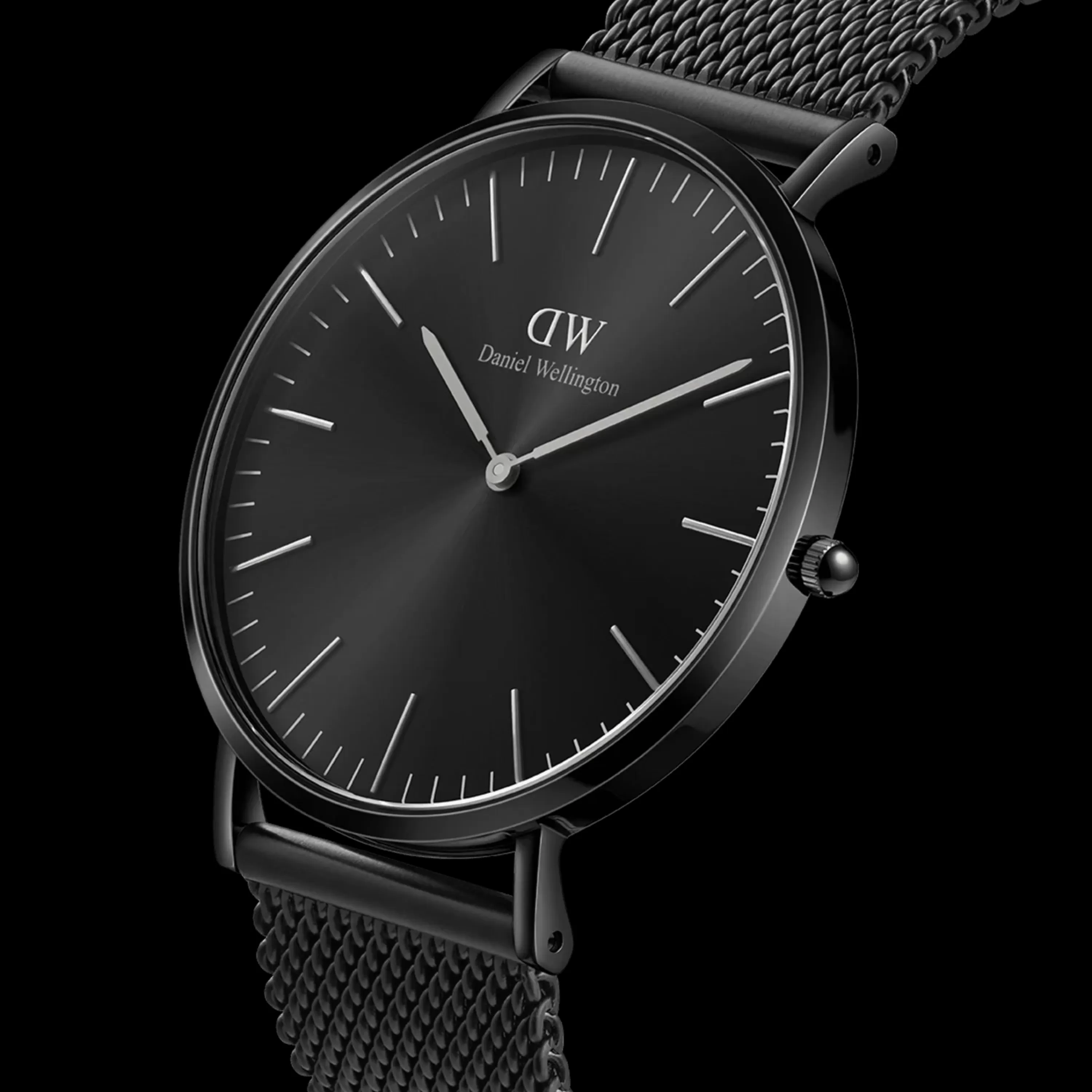 Herren Daniel Wellington Herrenuhren-Classic Mesh Onyx