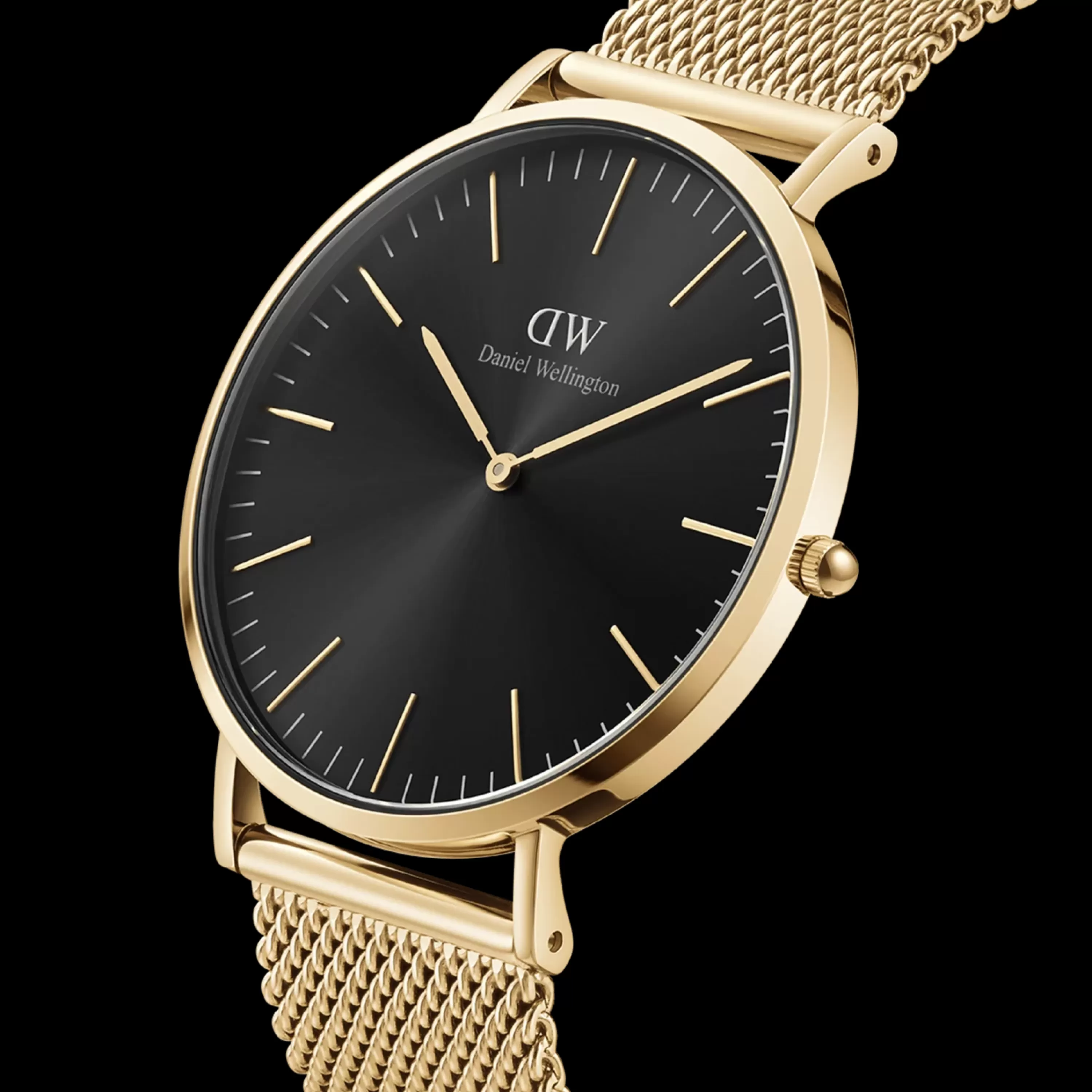 Herren Daniel Wellington Herrenuhren-Classic Mesh Onyx