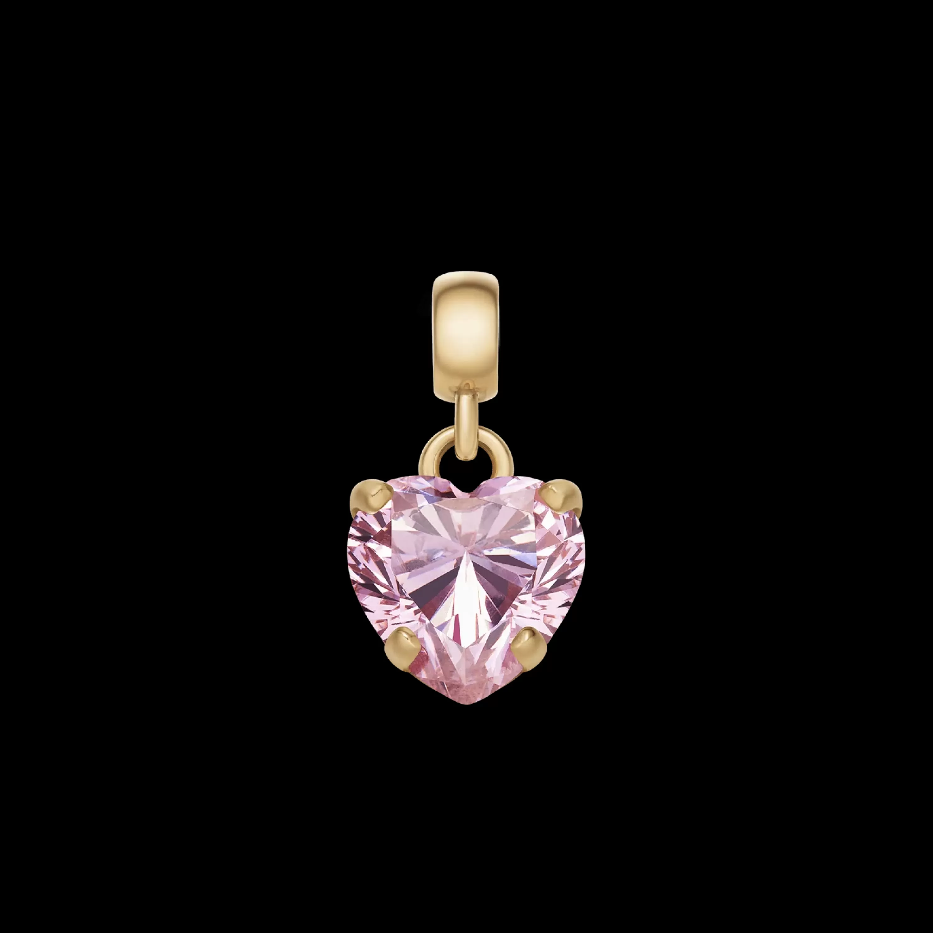 Daniel Wellington Anhänger-Heart Pink Crystal Charm G