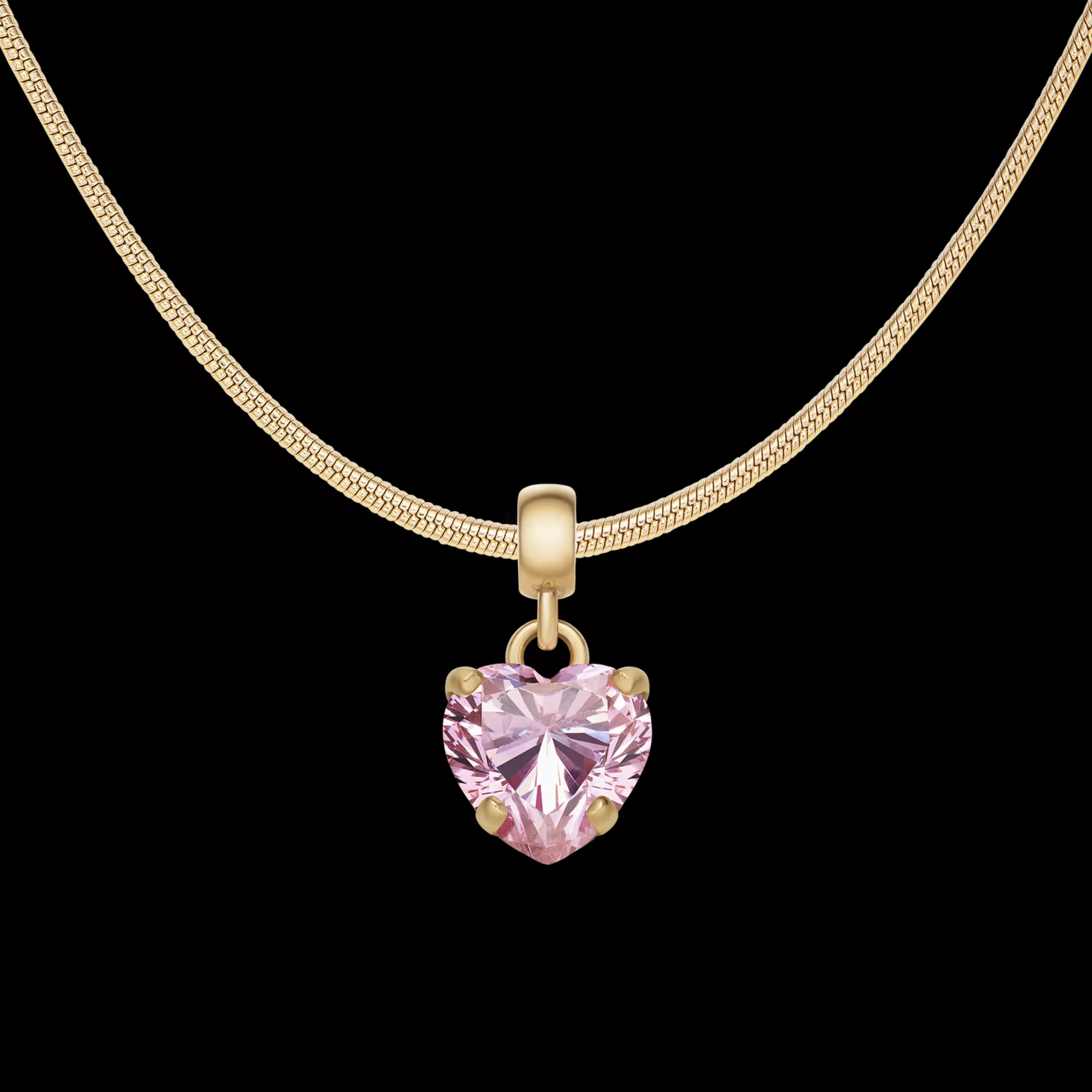 Daniel Wellington Anhänger-Heart Pink Crystal Charm G