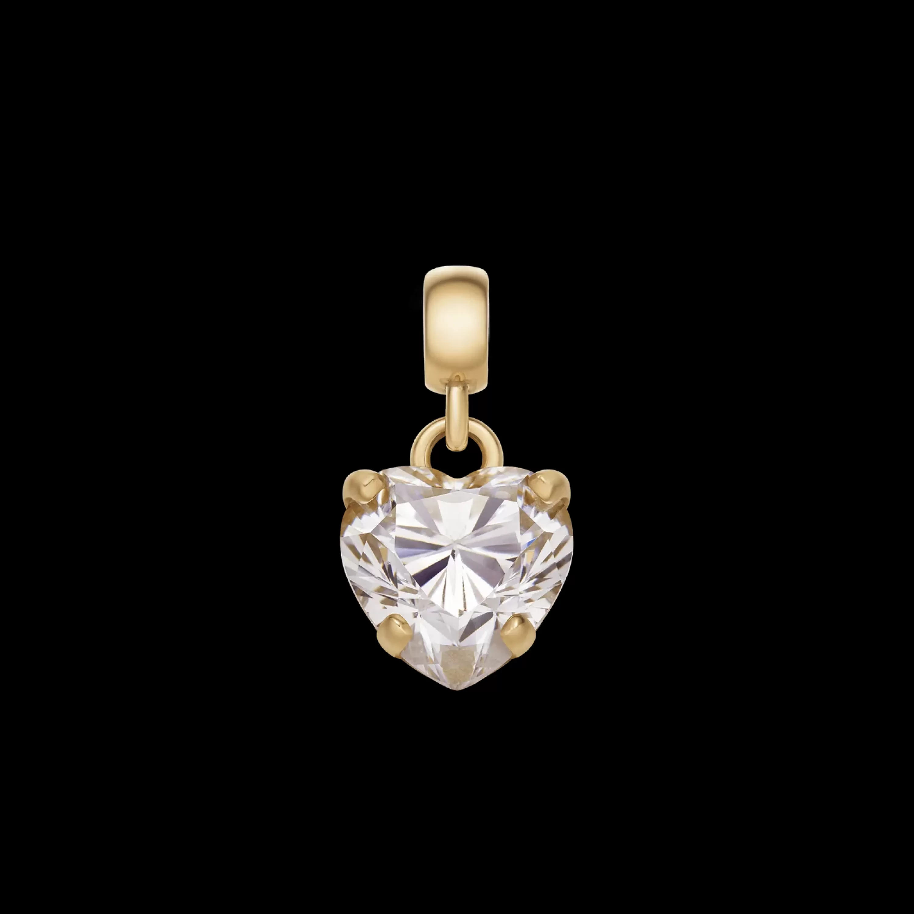 Daniel Wellington Anhänger-Heart White Crystal Charm G