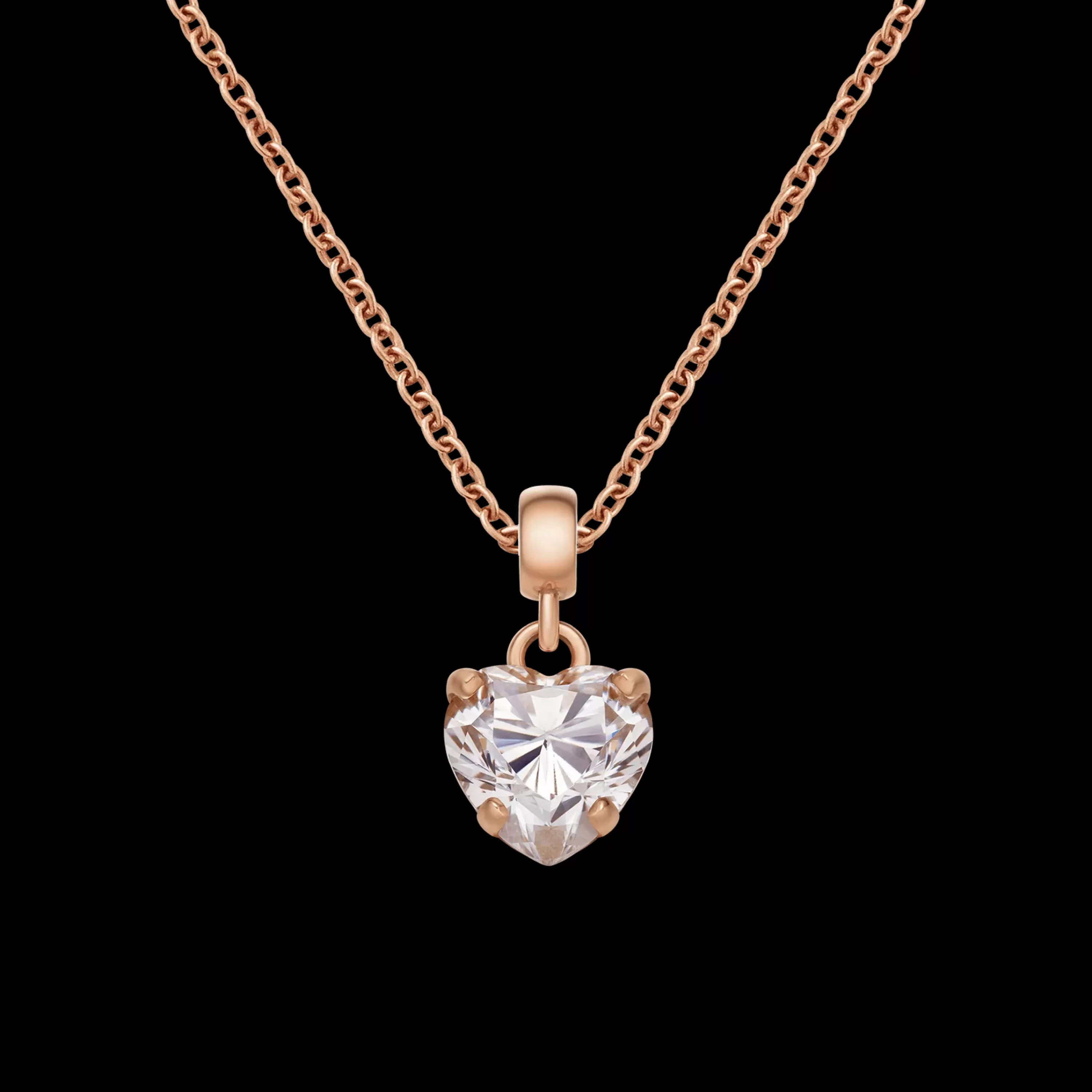 Daniel Wellington Anhänger-Heart White Crystal Charm Rg