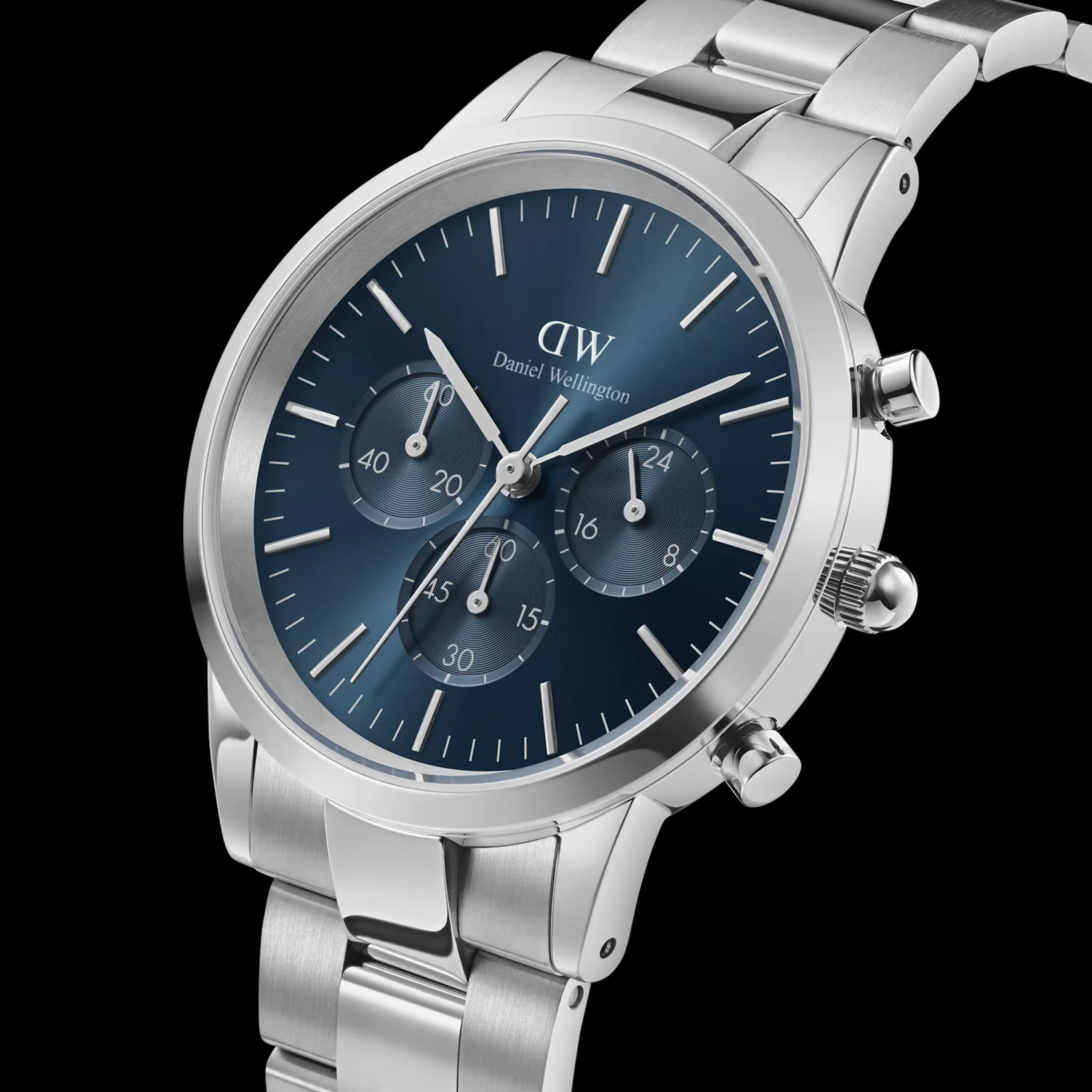 Herren Daniel Wellington Herrenuhren-Iconic Chronograph Link Arctic S