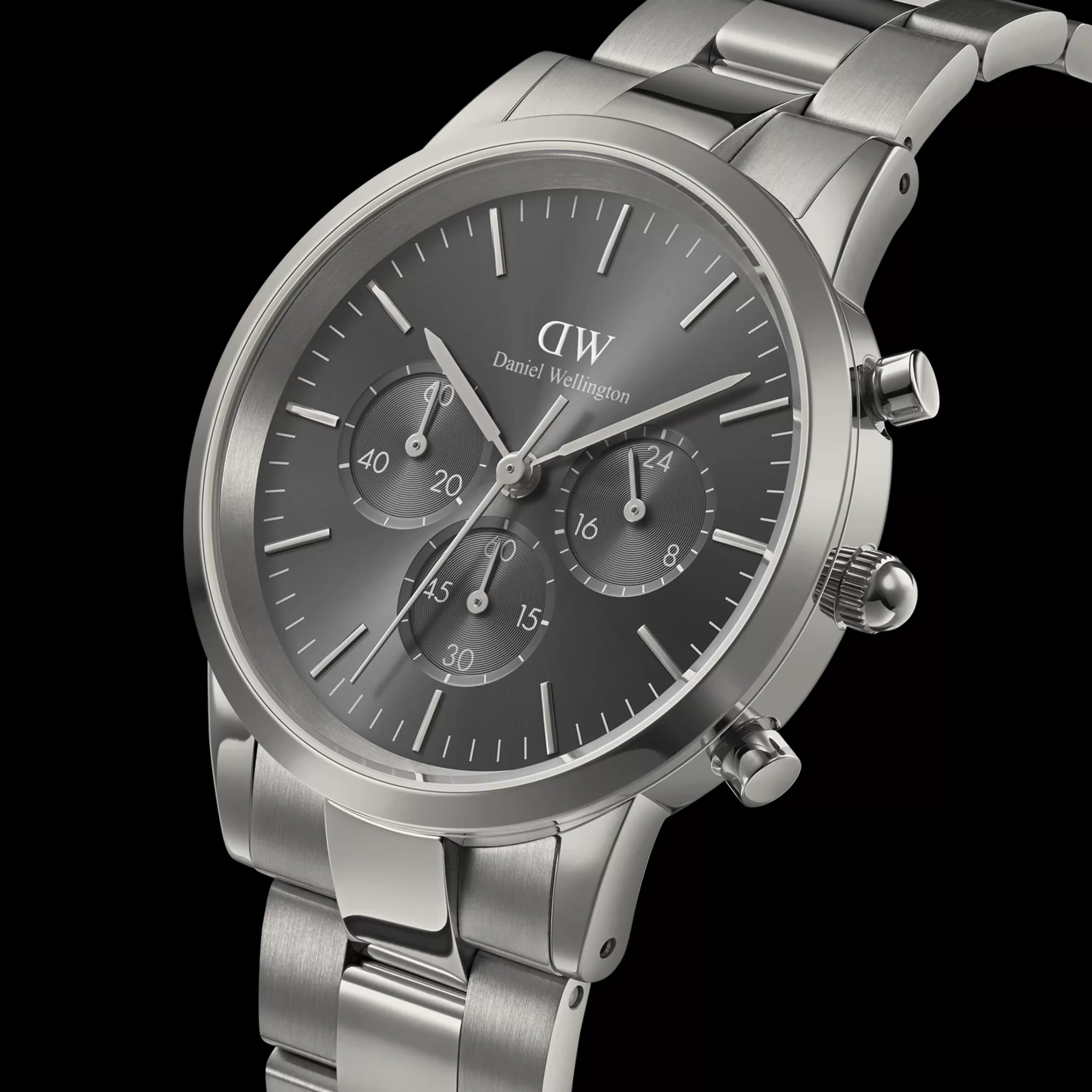 Herren Daniel Wellington Herrenuhren-Iconic Chronograph Link Gm