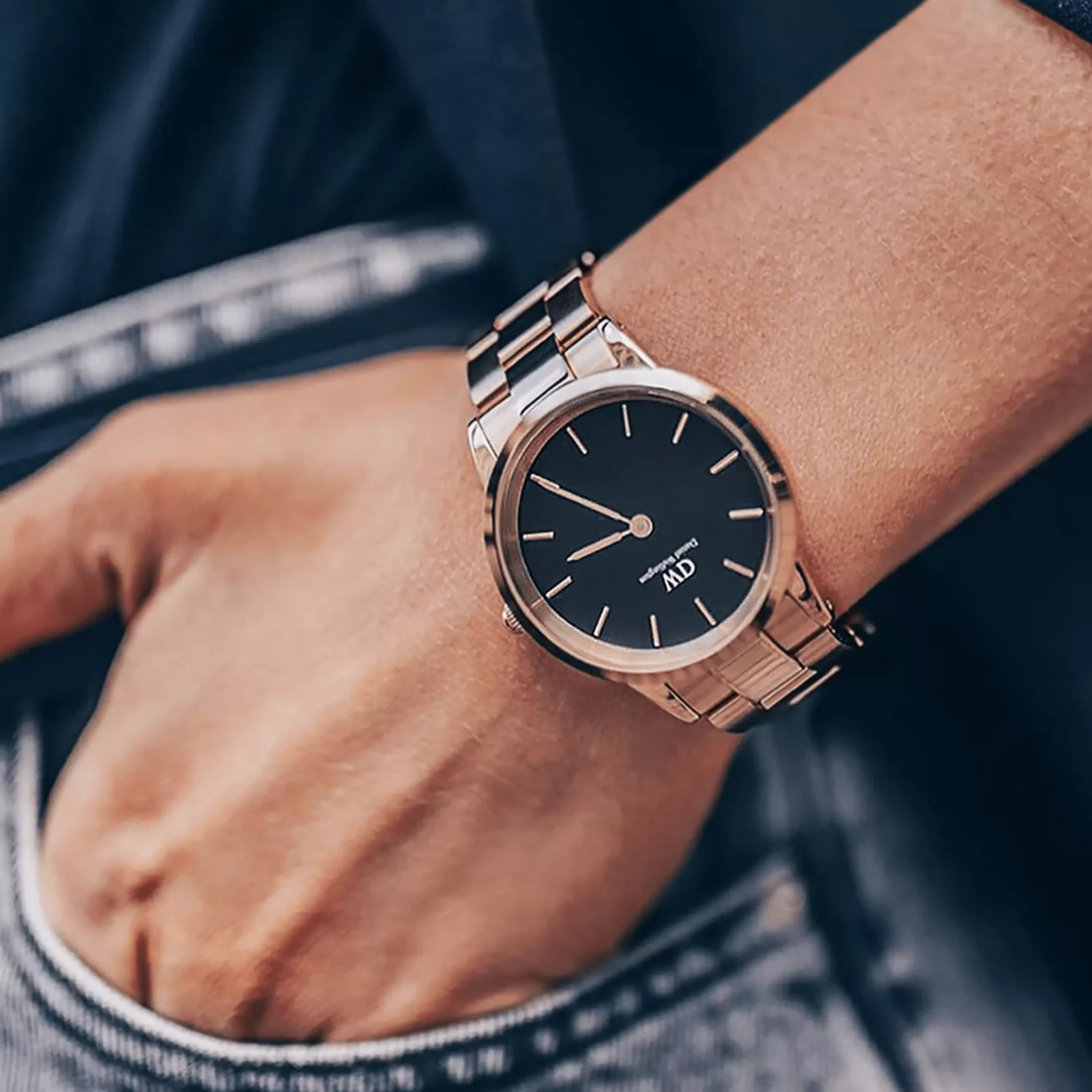 Damen Daniel Wellington Damenuhren-Iconic Link