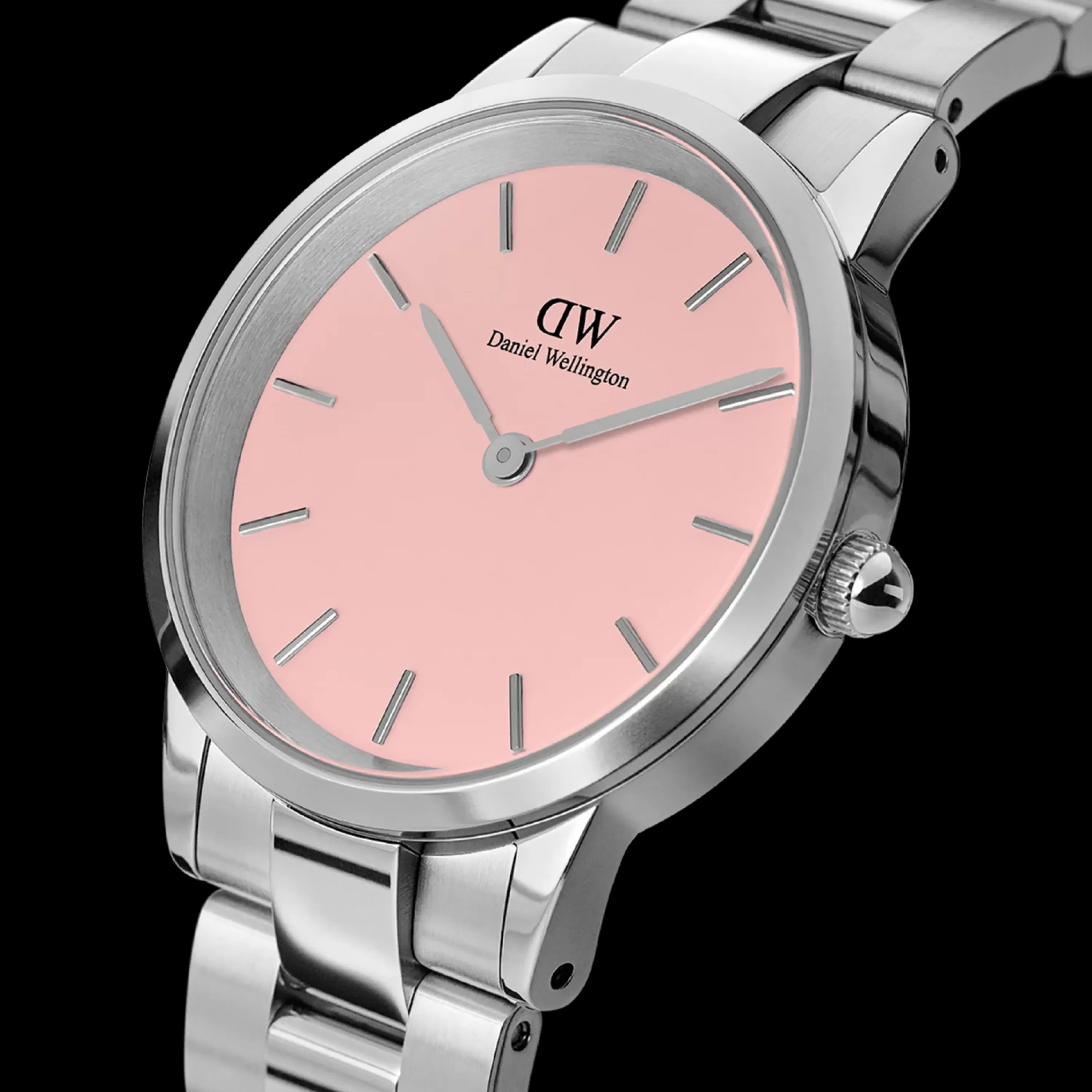 Damen Daniel Wellington Damenuhren-Iconic Link Blush