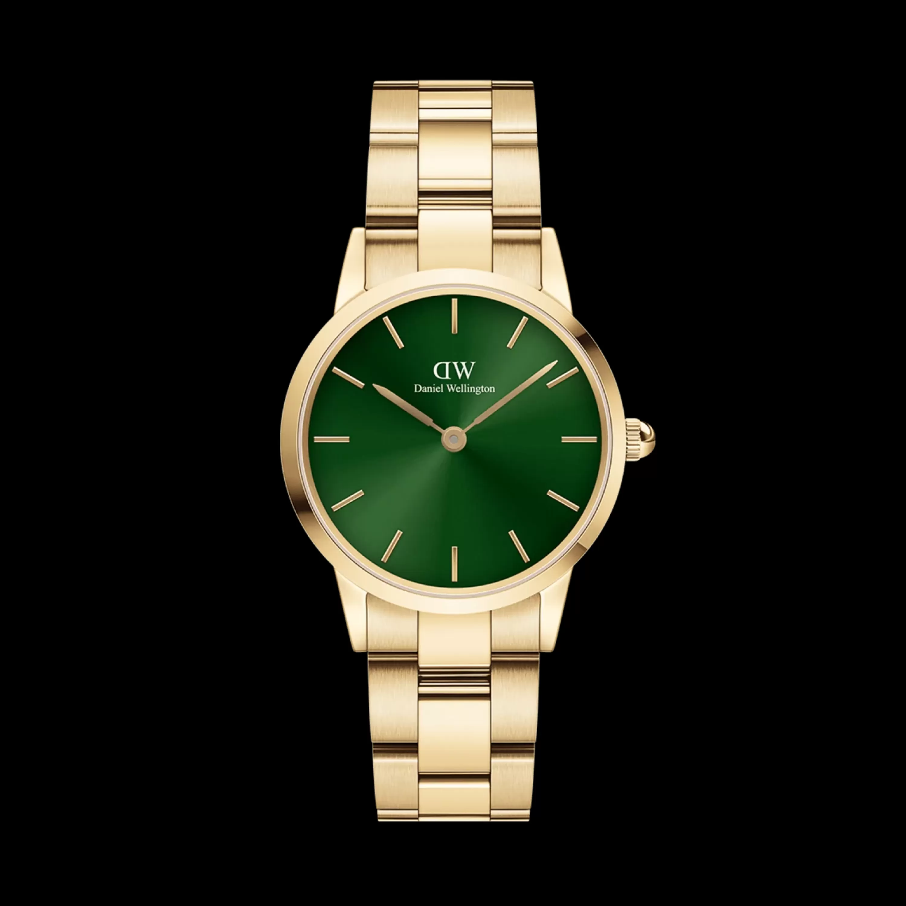 Damen Daniel Wellington Damenuhren-Iconic Link Emerald