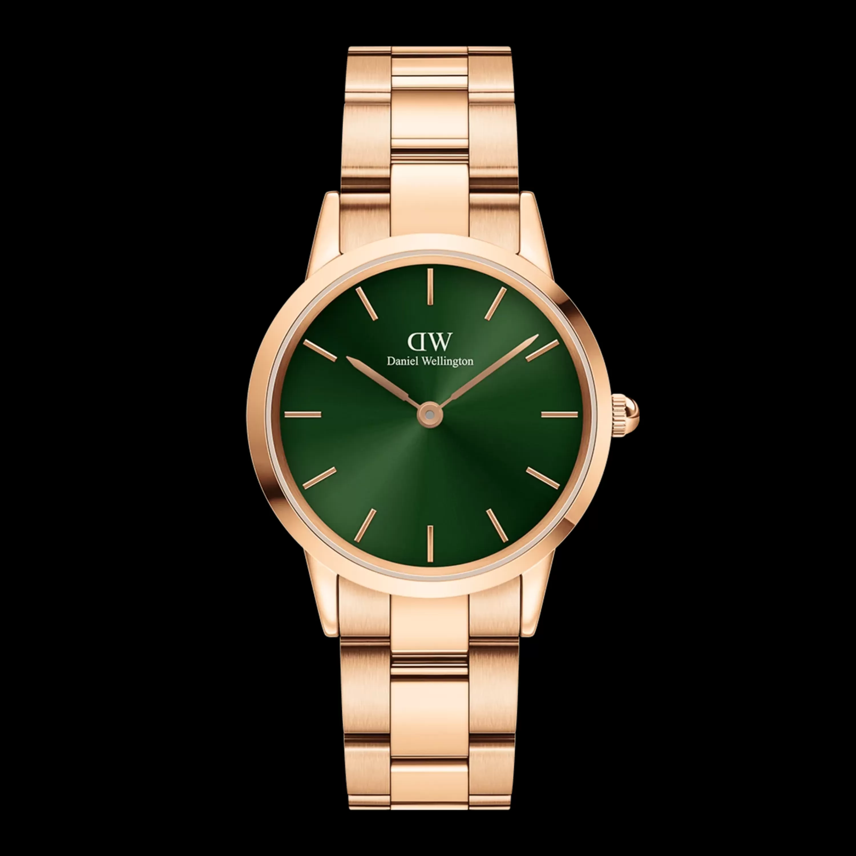 Damen Daniel Wellington Damenuhren-Iconic Link Emerald