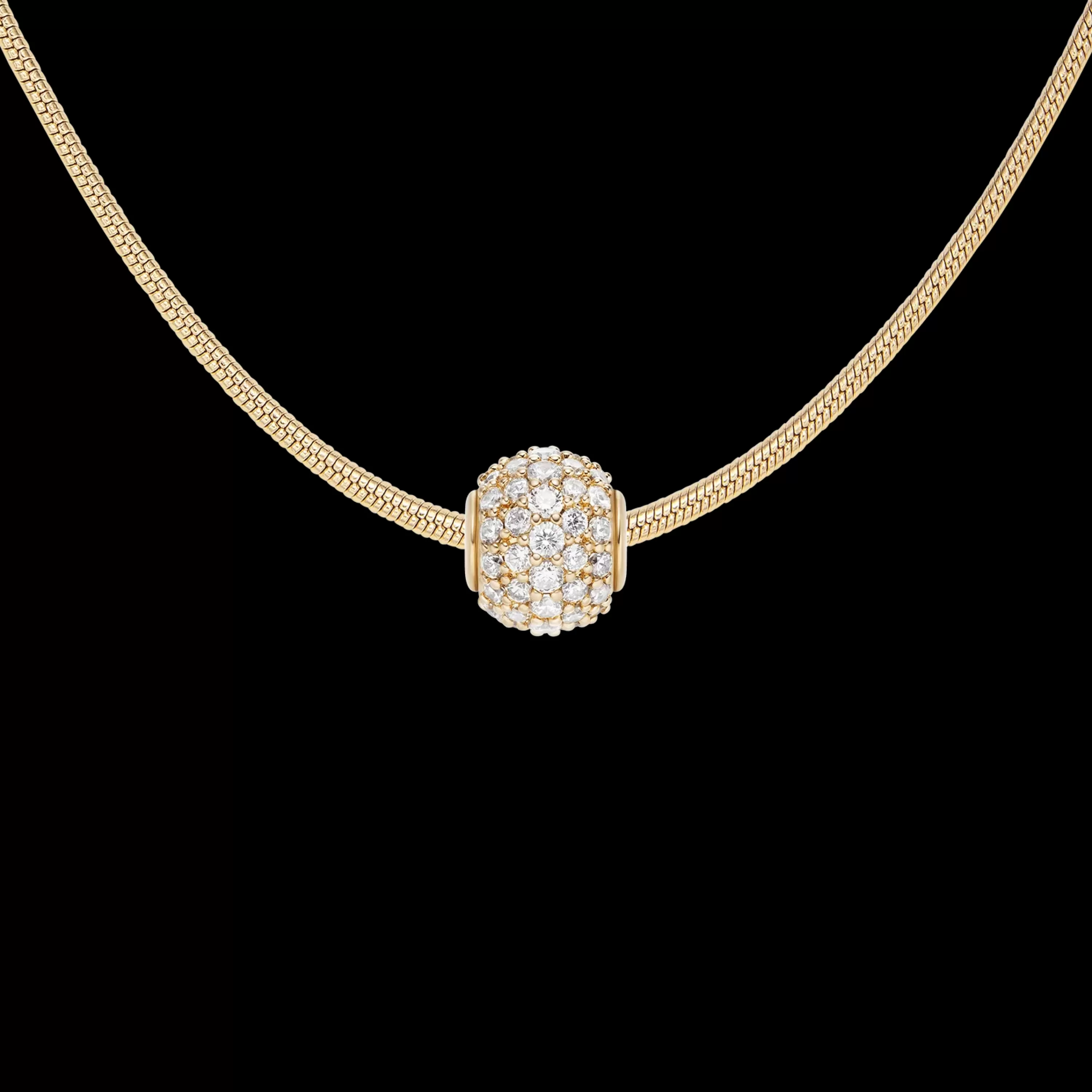 Daniel Wellington Anhänger-Pave Orb White Crystal Charm