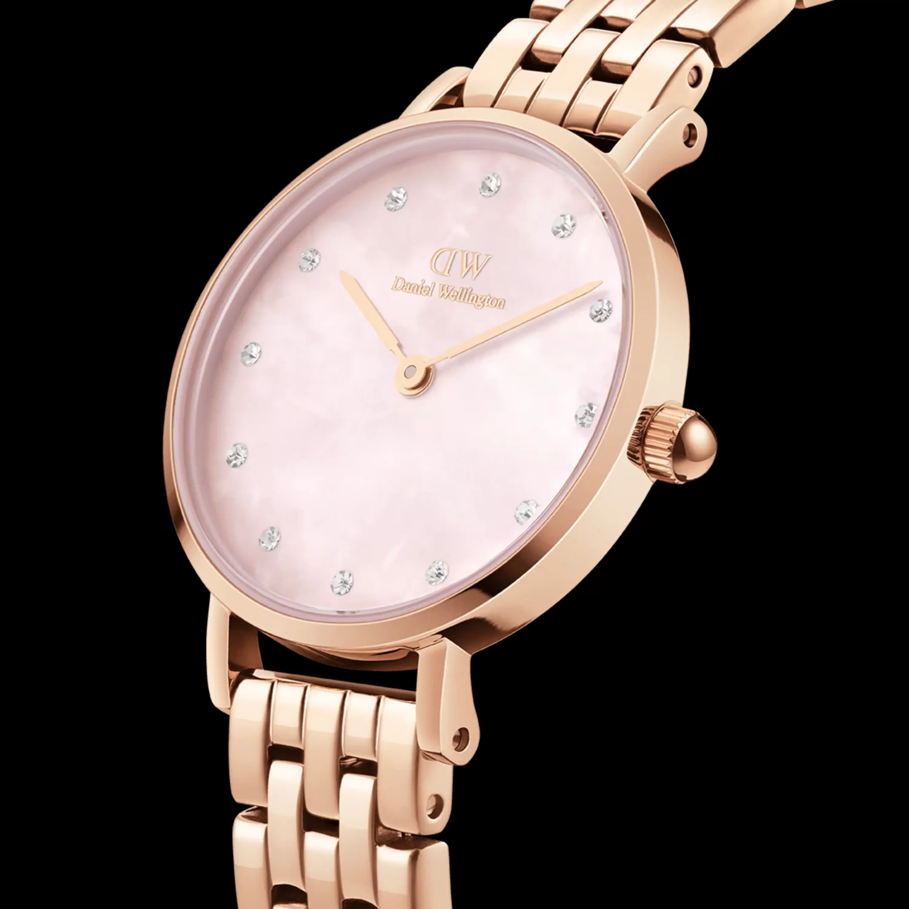 Damen Daniel Wellington Damenuhren-Petite Lumine 5-Link Melrose Mop