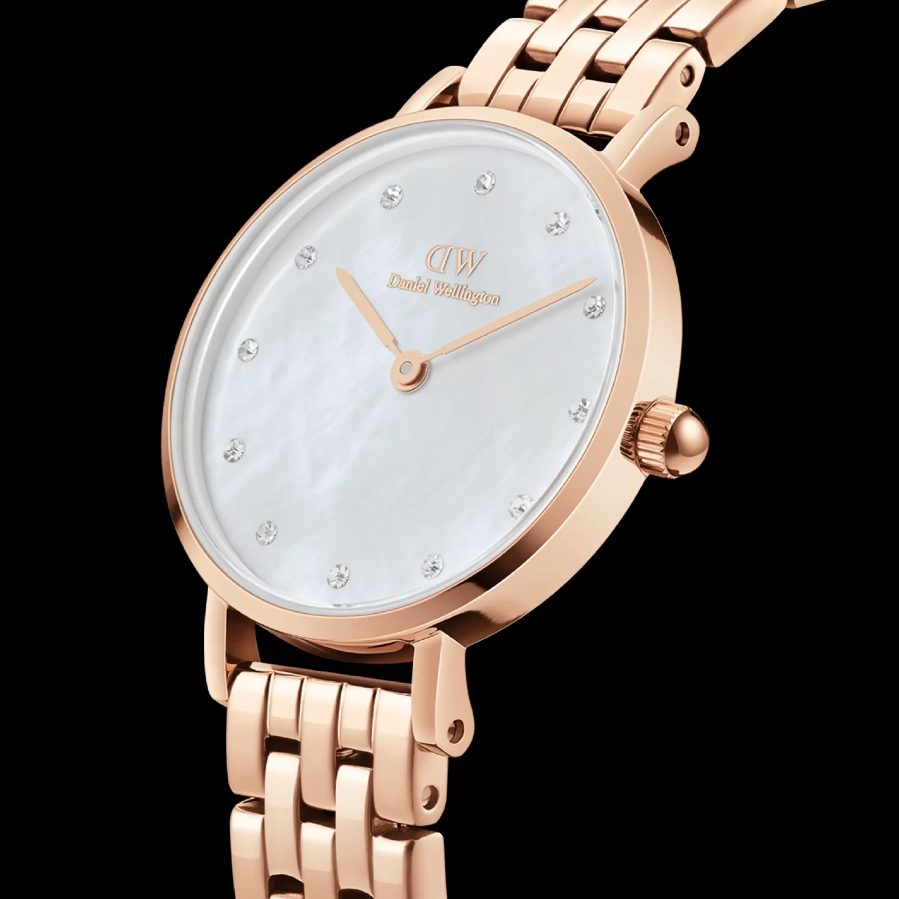 Damen Daniel Wellington Damenuhren-Petite Lumine 5-Link Melrose Mop