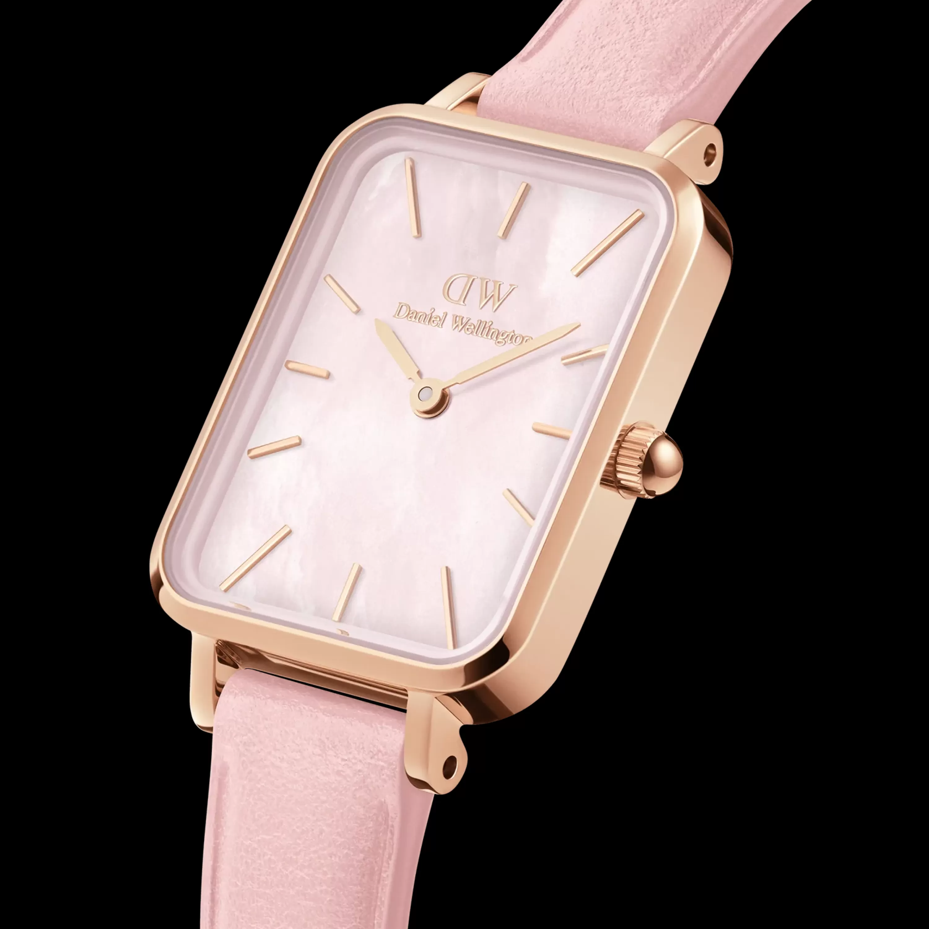 Damen Daniel Wellington Damenuhren-Quadro Cherry Blossom Mop