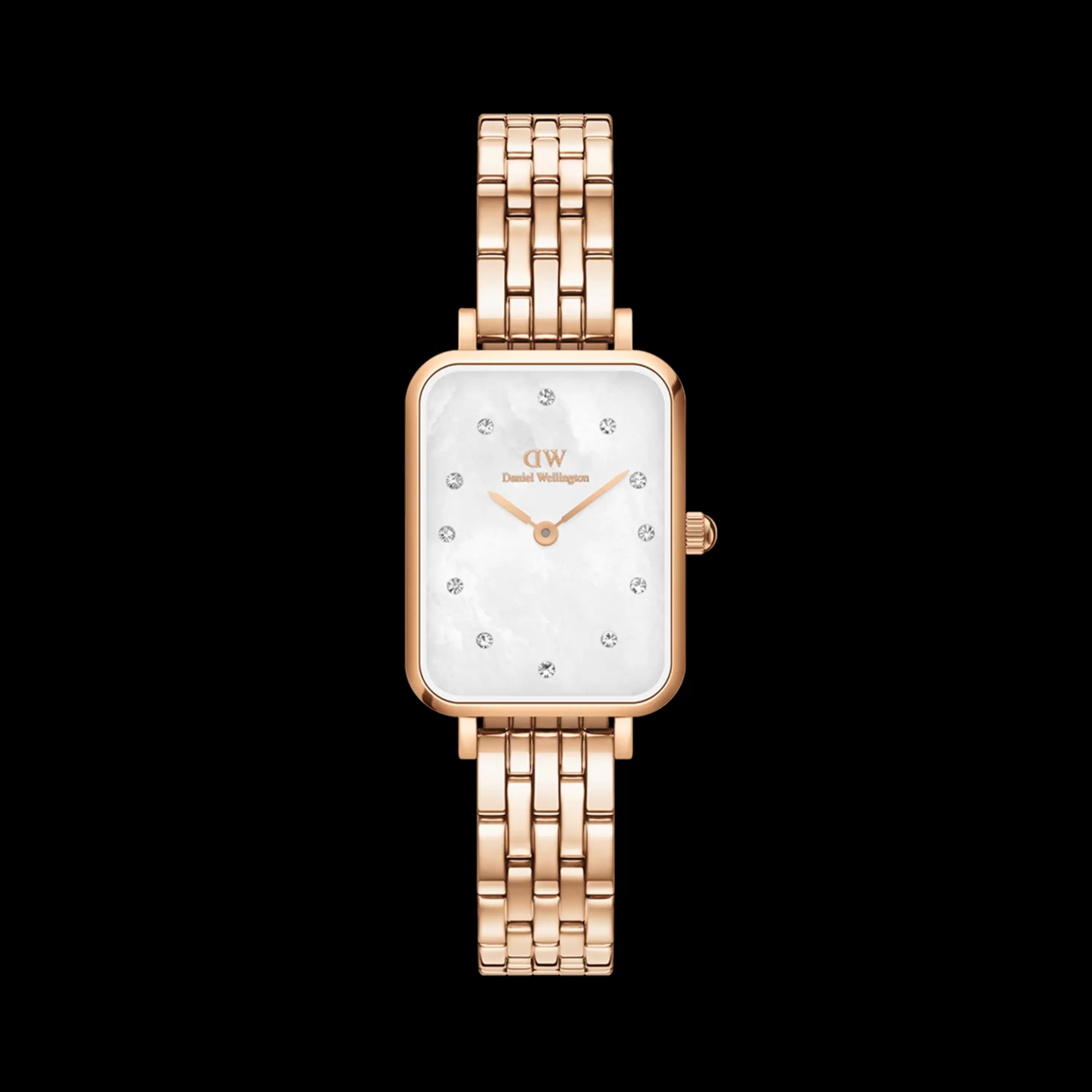 Damen Daniel Wellington Damenuhren-Quadro Lumine 5-Link Melrose Mop