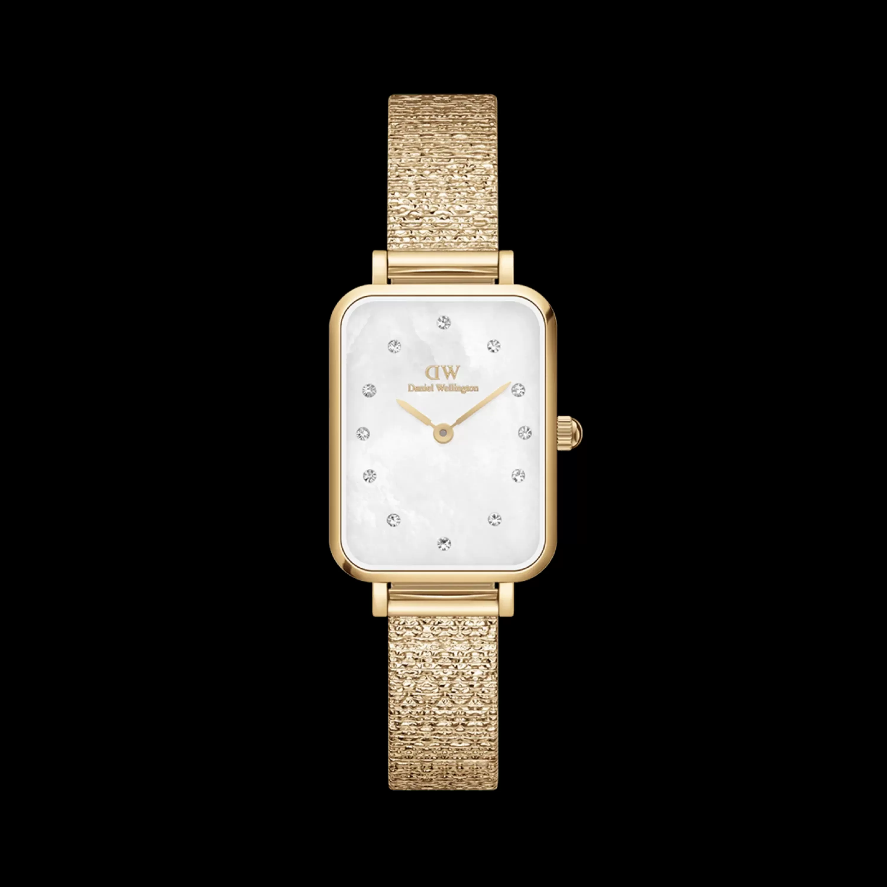 Damen Daniel Wellington Damenuhren-Quadro Lumine Pressed Piano Mop