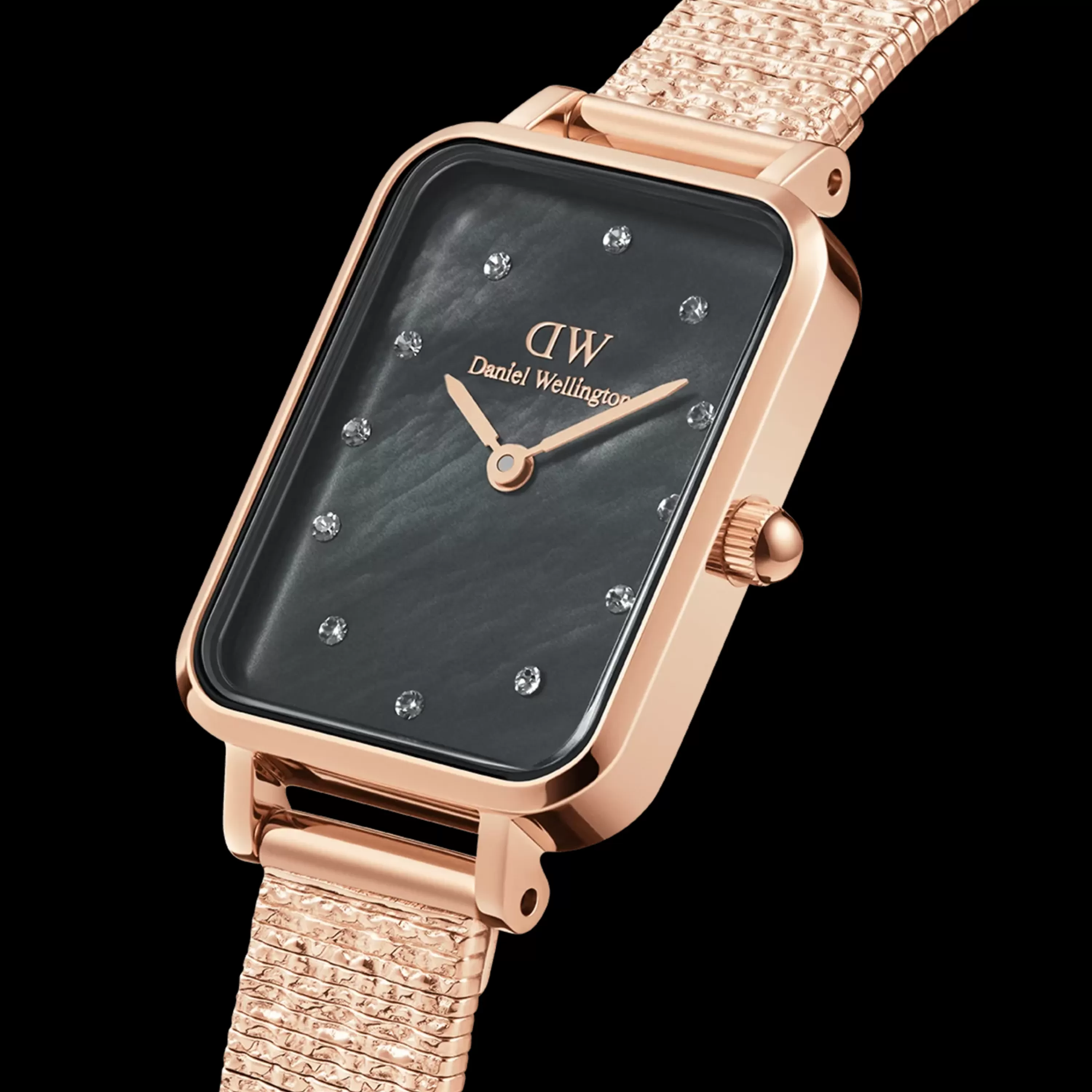 Damen Daniel Wellington Damenuhren-Quadro Lumine Pressed Piano Mop
