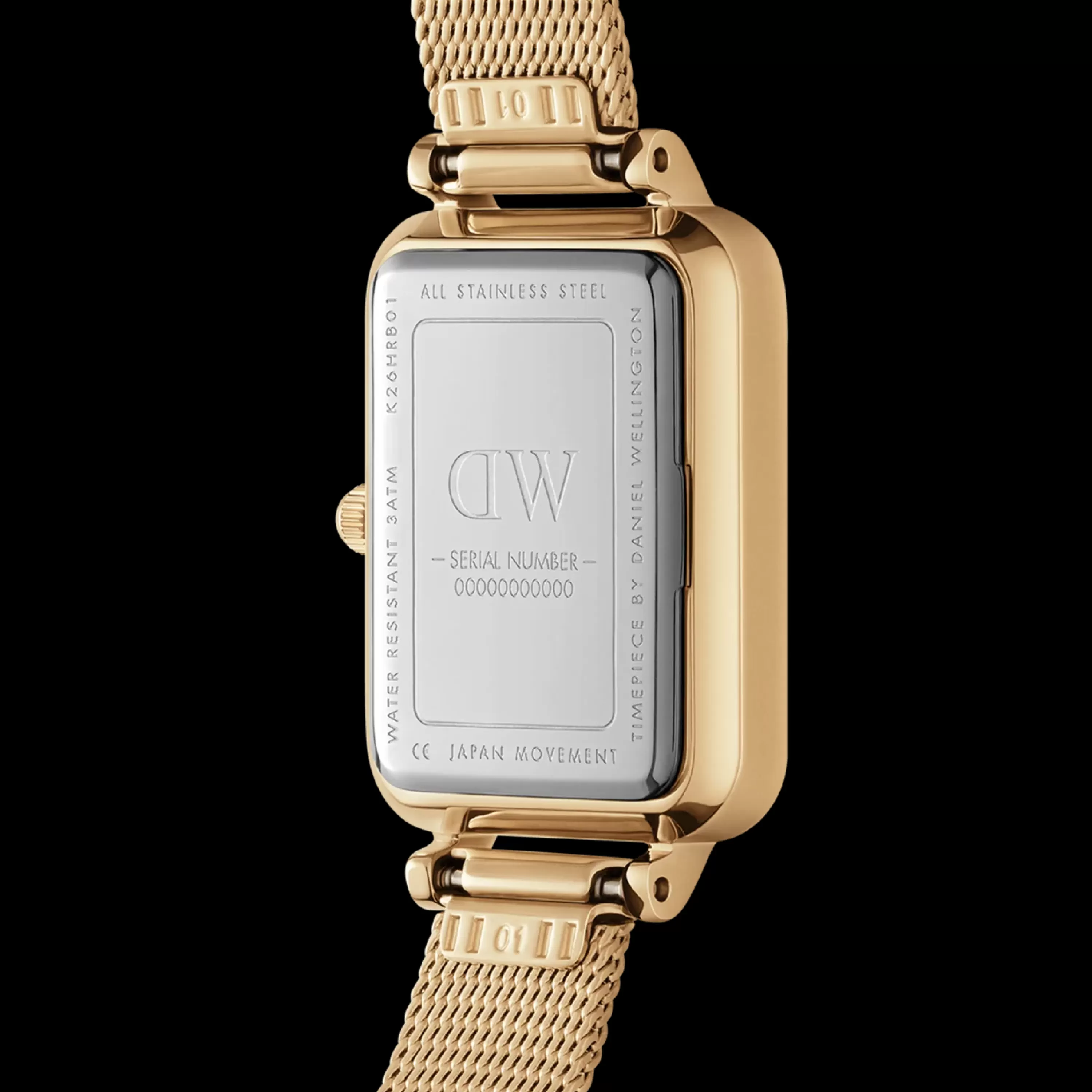 Damen Daniel Wellington Damenuhren-Quadro Lumine Pressed Piano Mop