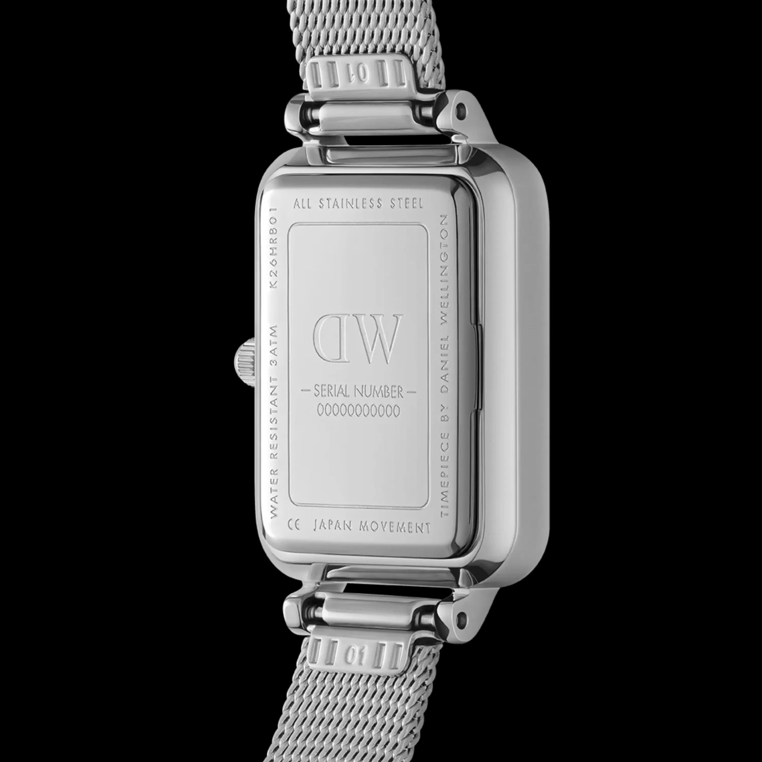 Damen Daniel Wellington Damenuhren-Quadro Lumine Pressed Piano Mop
