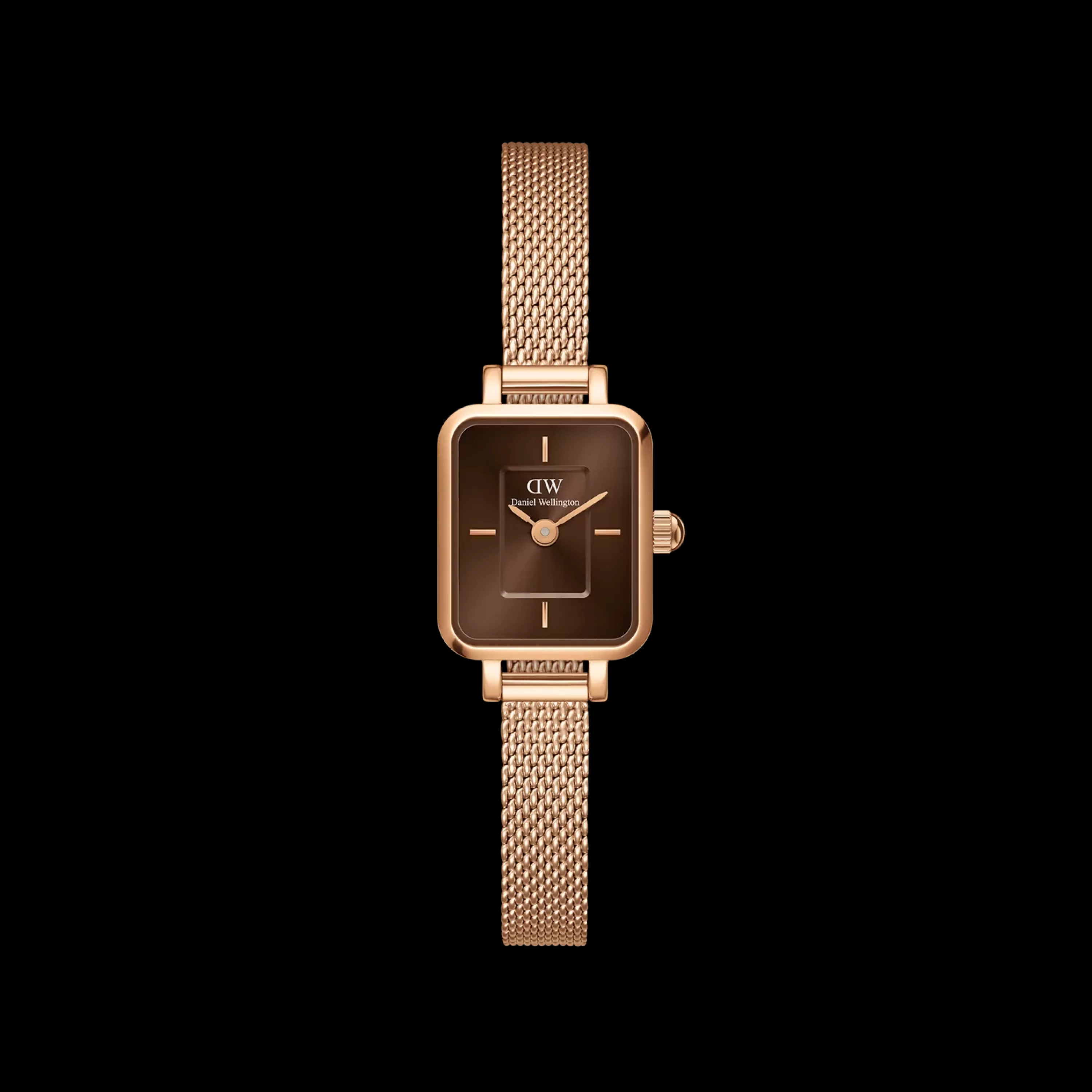 Damen Daniel Wellington Damenuhren-Quadro Mini Melrose Amber