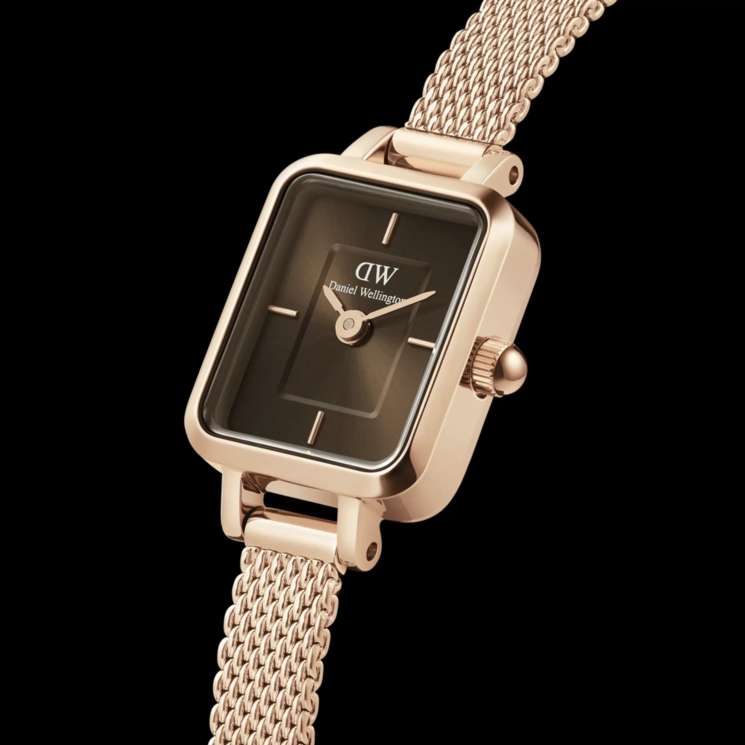 Damen Daniel Wellington Damenuhren-Quadro Mini Melrose Amber