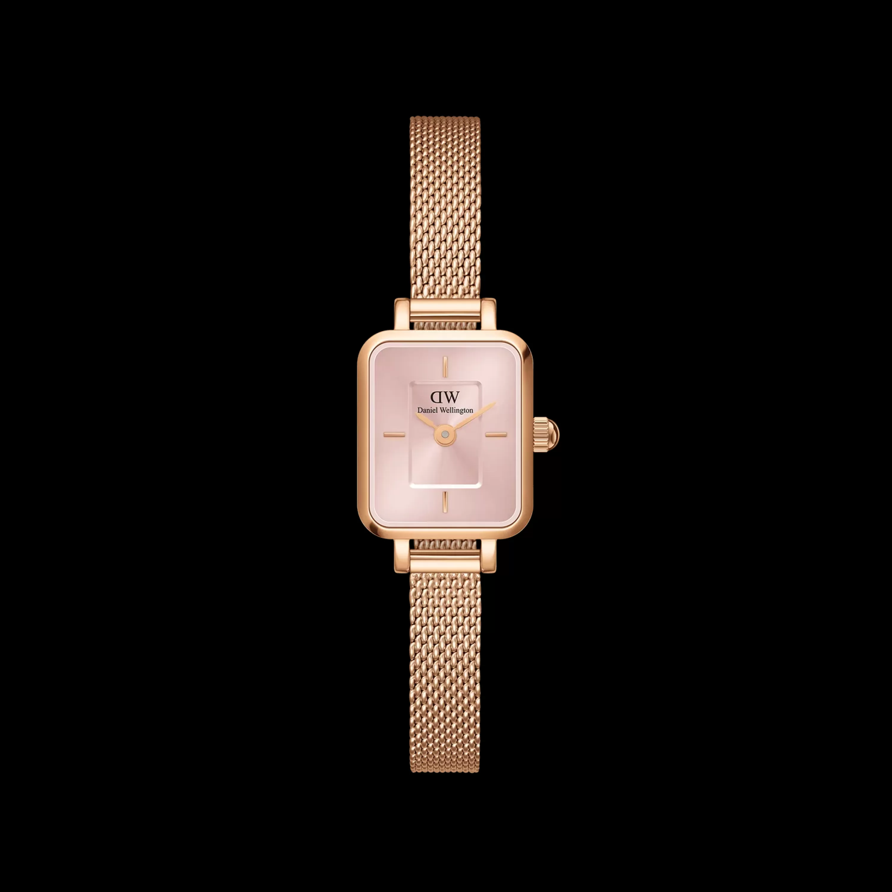 Damen Daniel Wellington Damenuhren-Quadro Mini Melrose Blush
