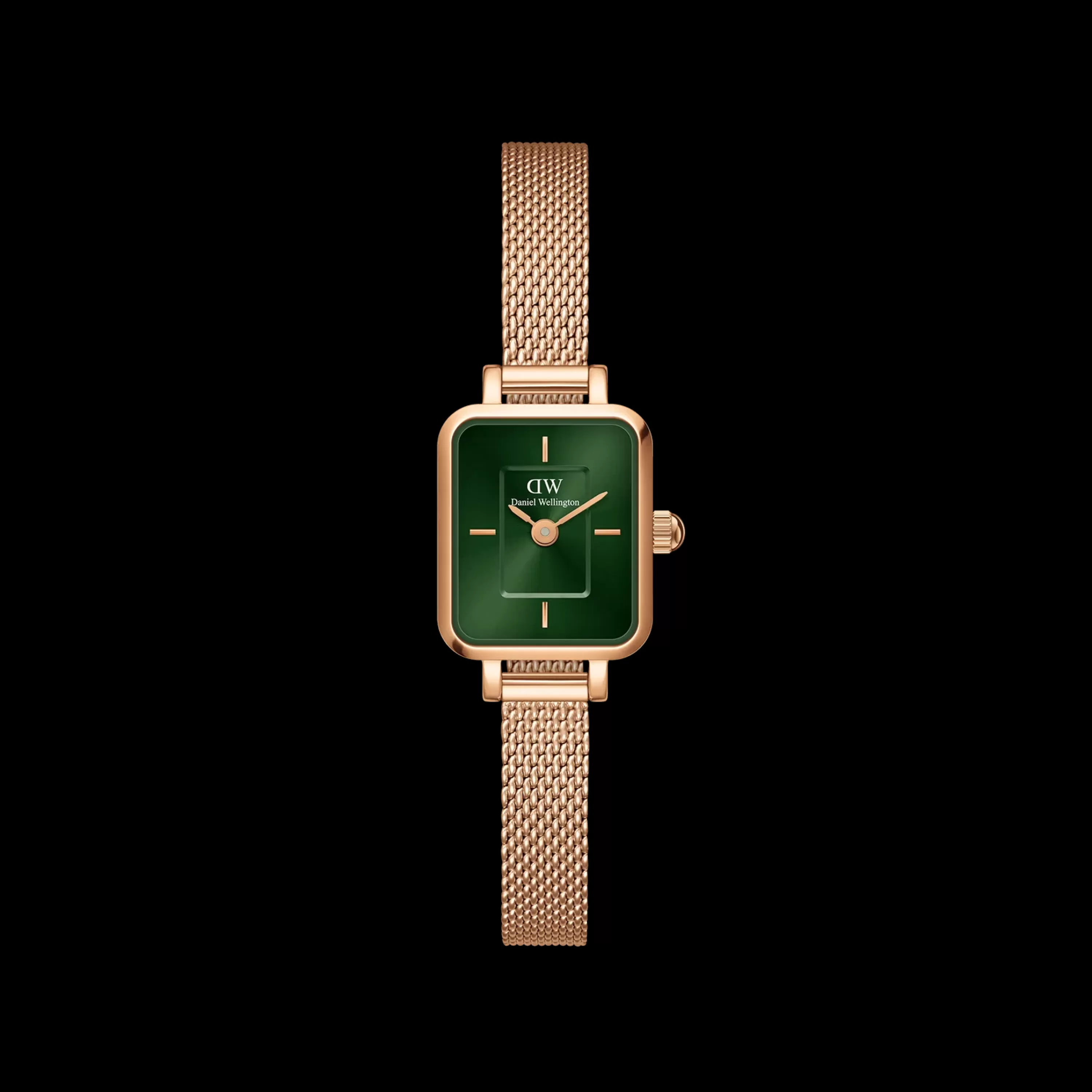 Damen Daniel Wellington Damenuhren-Quadro Mini Melrose Emerald