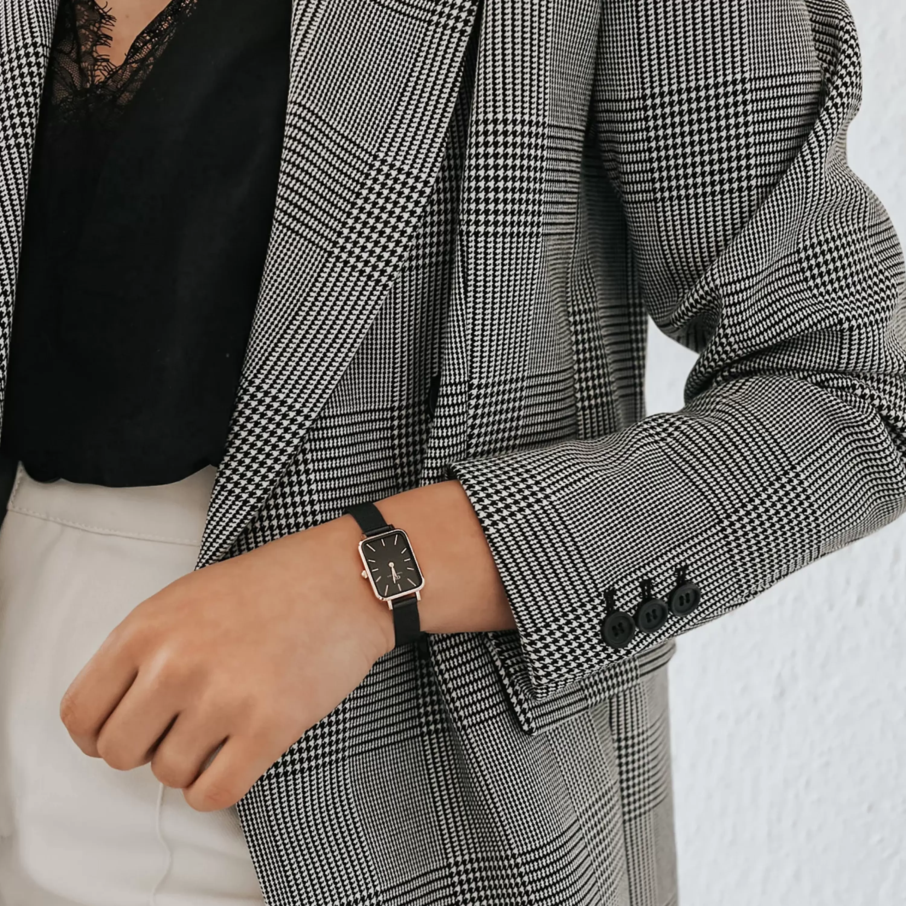 Damen Daniel Wellington Damenuhren-Quadro Pressed Ashfield