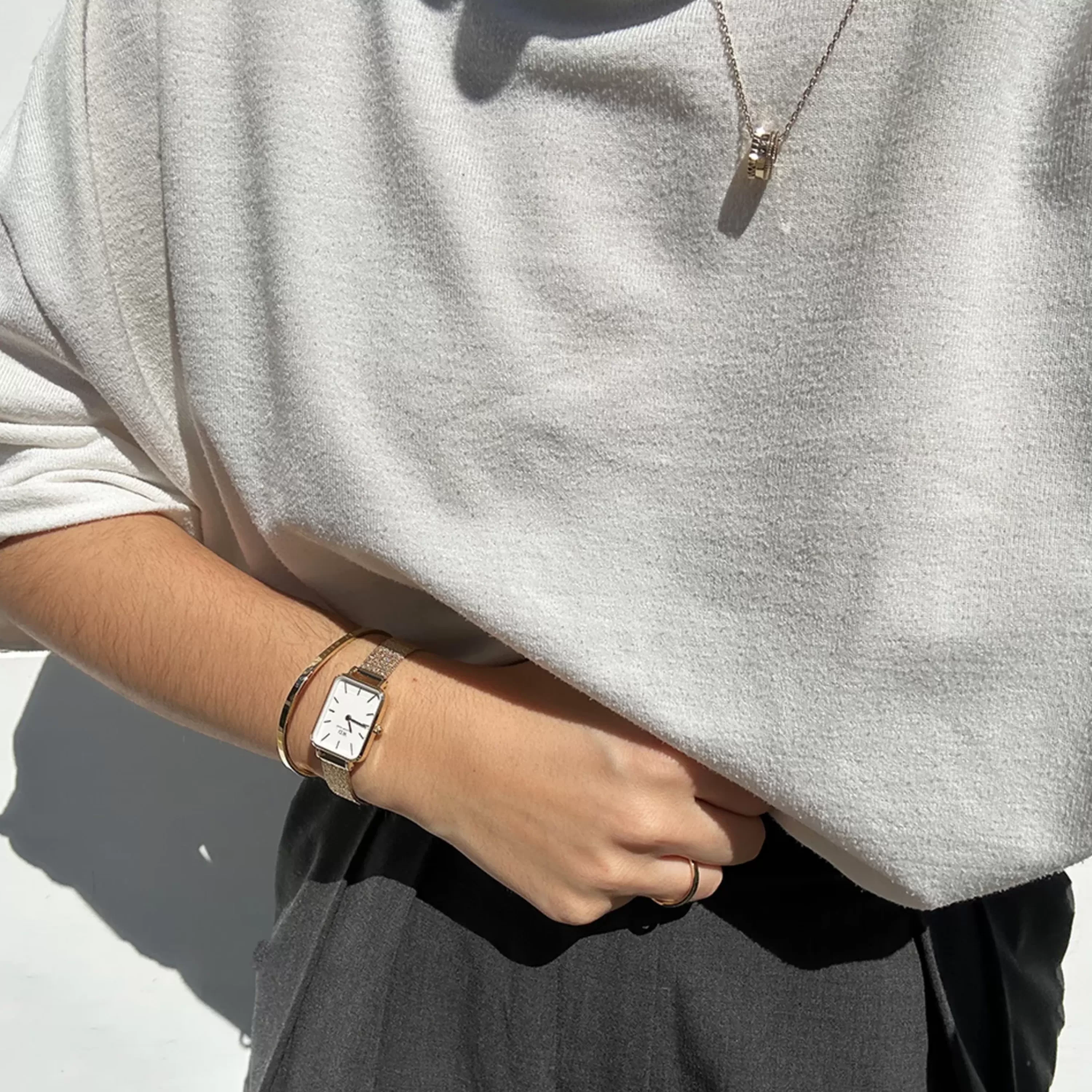 Damen Daniel Wellington Damenuhren-Quadro Pressed Ever