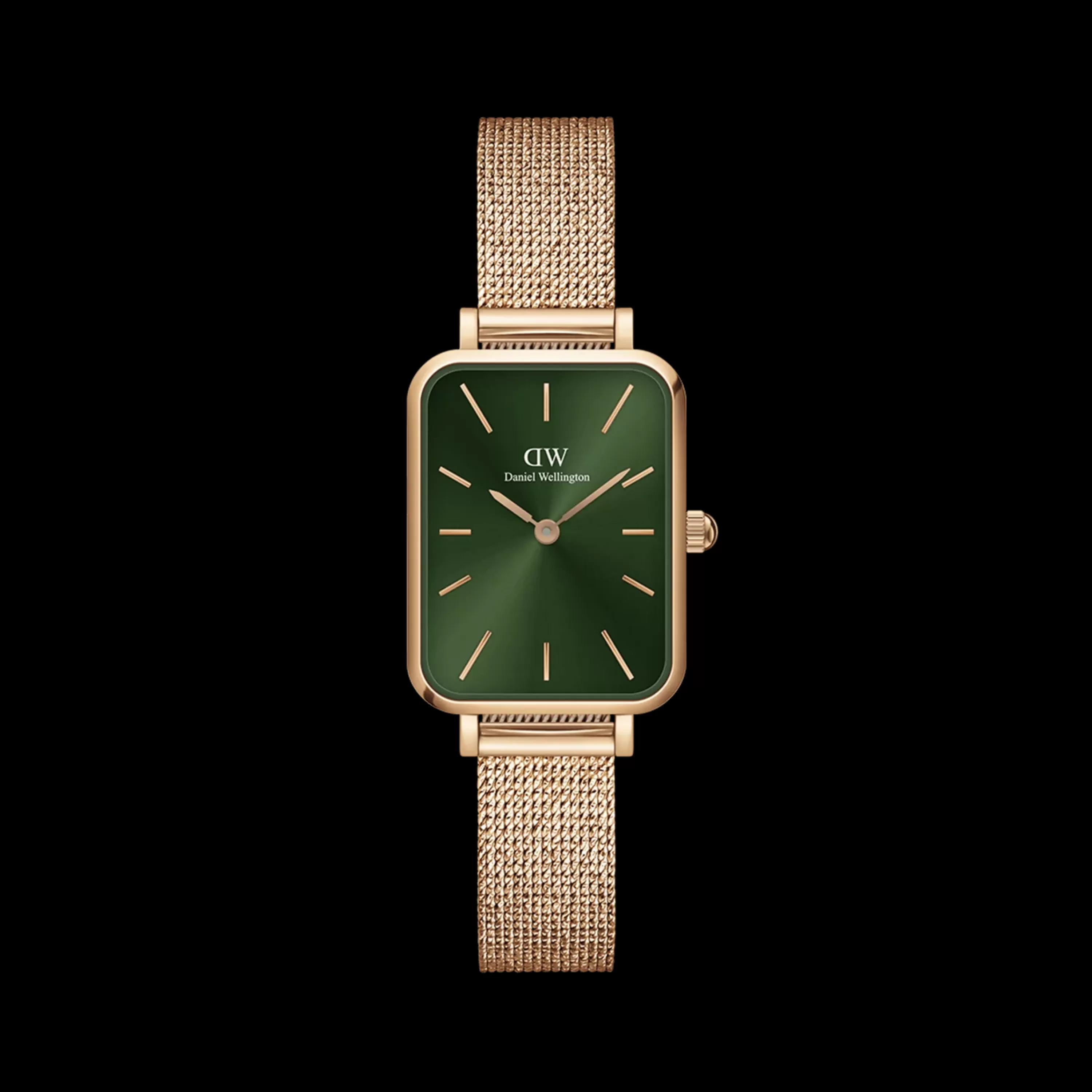 Damen Daniel Wellington Damenuhren-Quadro Pressed Melrose Emerald