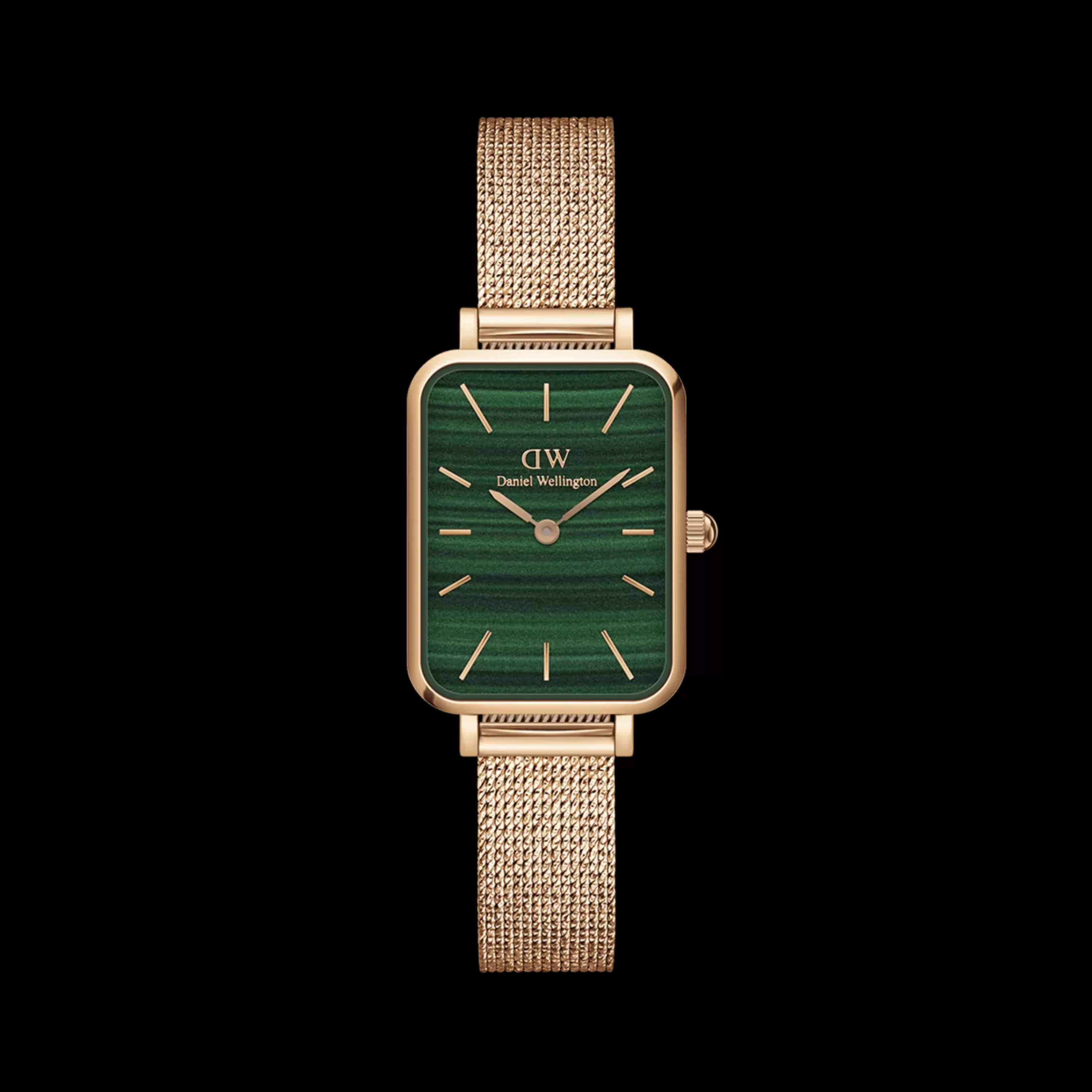 Damen Daniel Wellington Damenuhren-Quadro Pressed Melrose Green