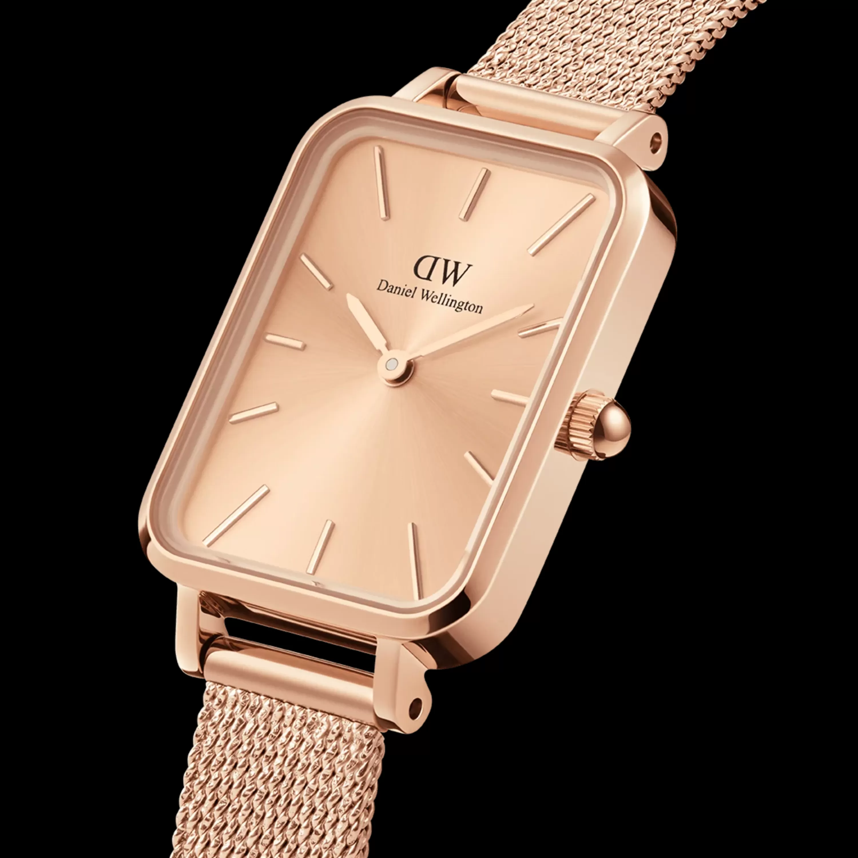 Damen Daniel Wellington Damenuhren-Quadro Pressed Unitone